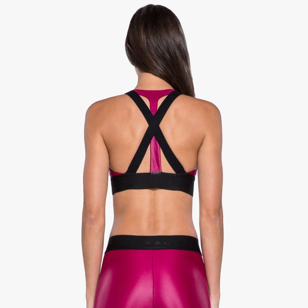 KORAL Azalea  Black Plyo Sports Bra
